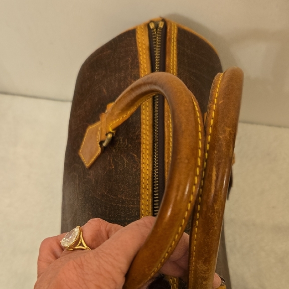 Etro Milano Vintage Red Paisley Speedy 20 Boston Travel Tote Bag - Picture 3 of 15